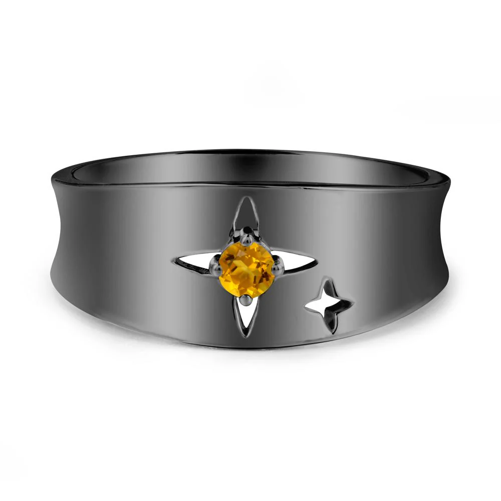 Four Point Star Citrine Ring - Image 7