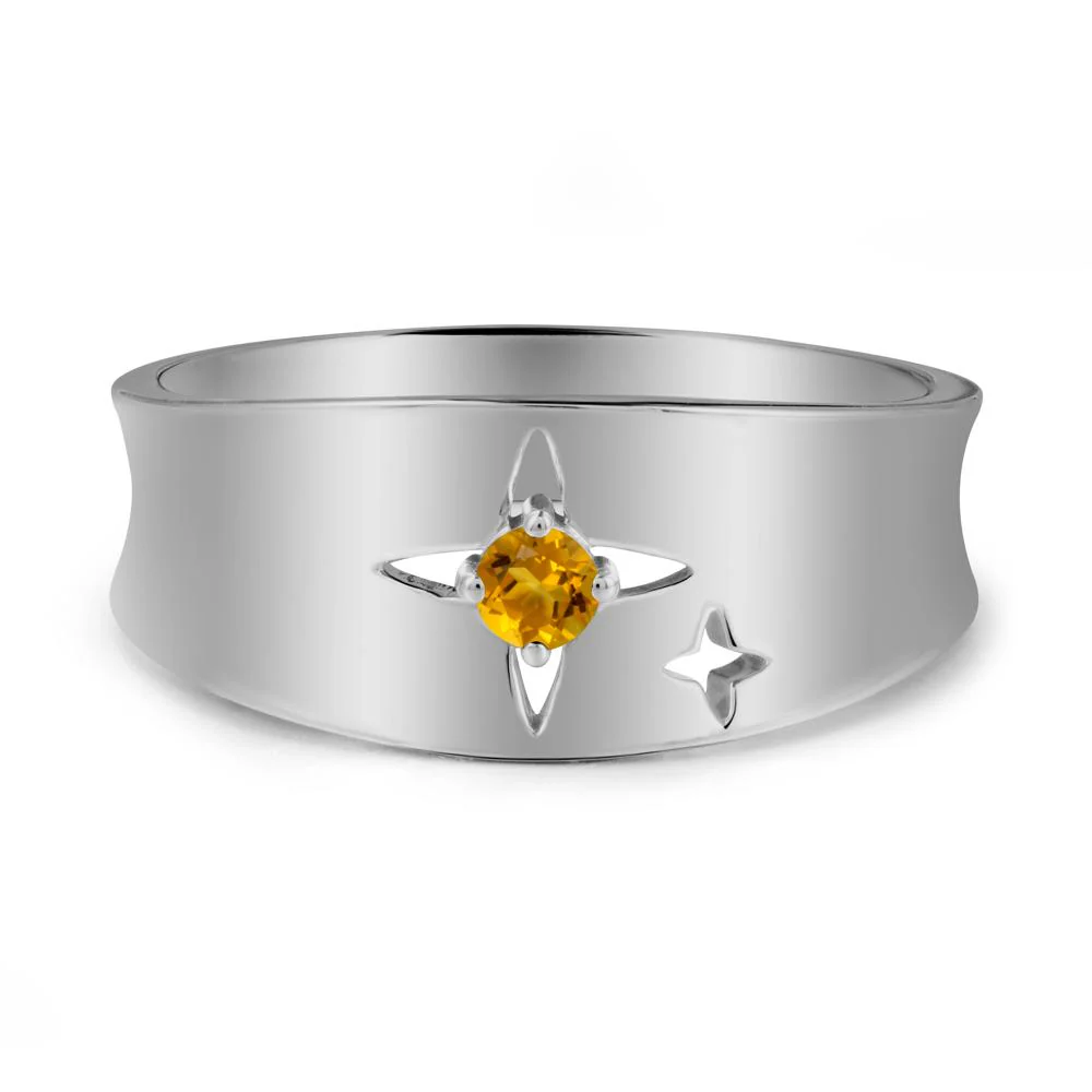 Four Point Star Citrine Ring - Image 8