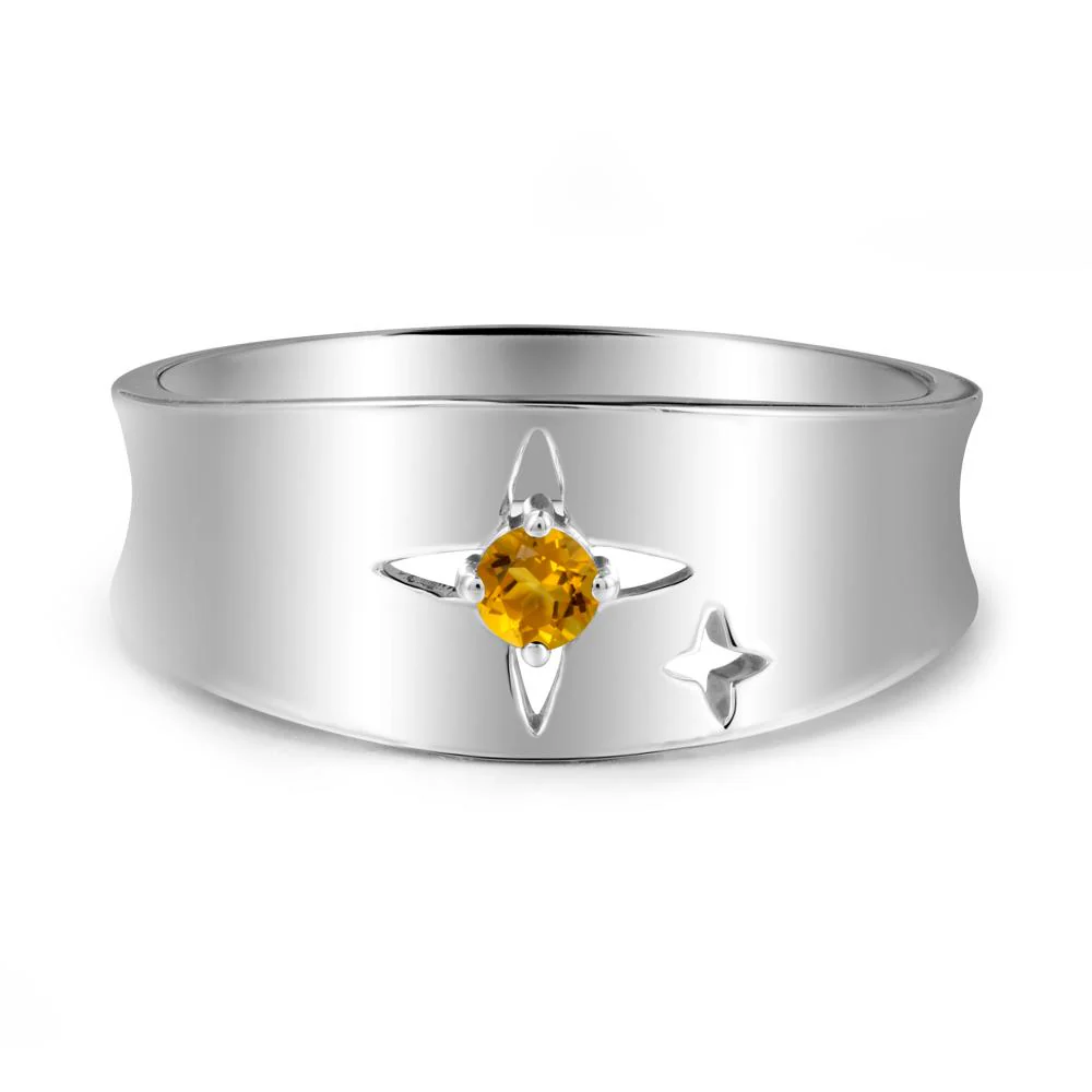 Four Point Star Citrine Ring - Image 9