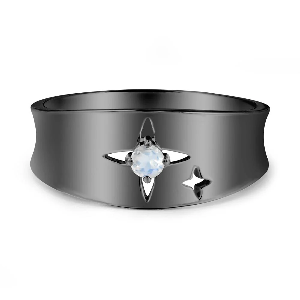 Four Point Star Moonstone Ring - Image 7