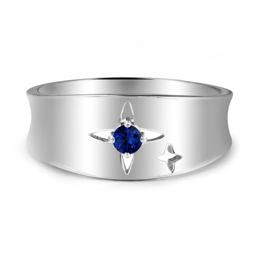 Four Point Star Sapphire Ring - Image 9
