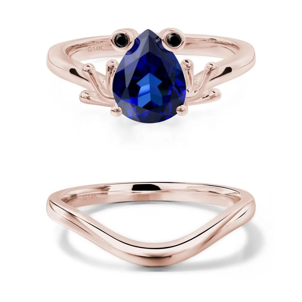 Sapphire Frog Engagement Ring - Image 11