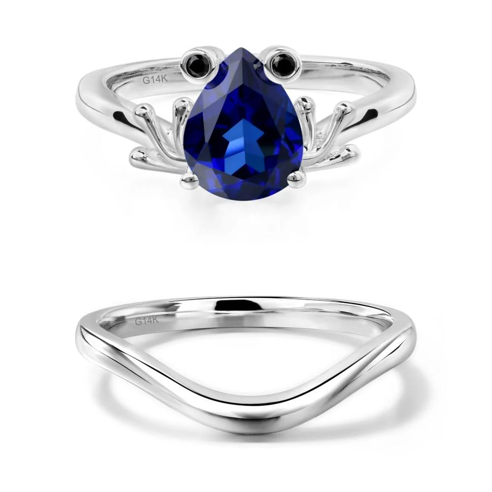 Sapphire Frog Engagement Ring - Image 13