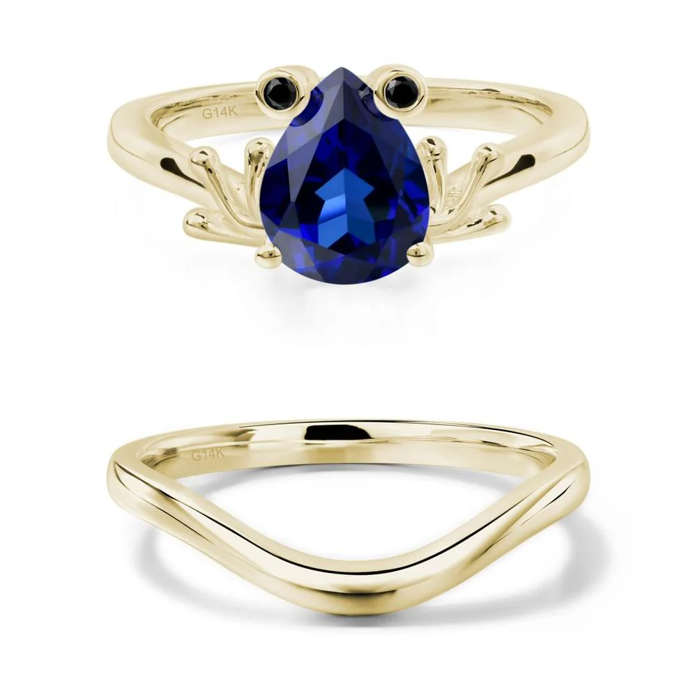 Sapphire Frog Engagement Ring - Image 15