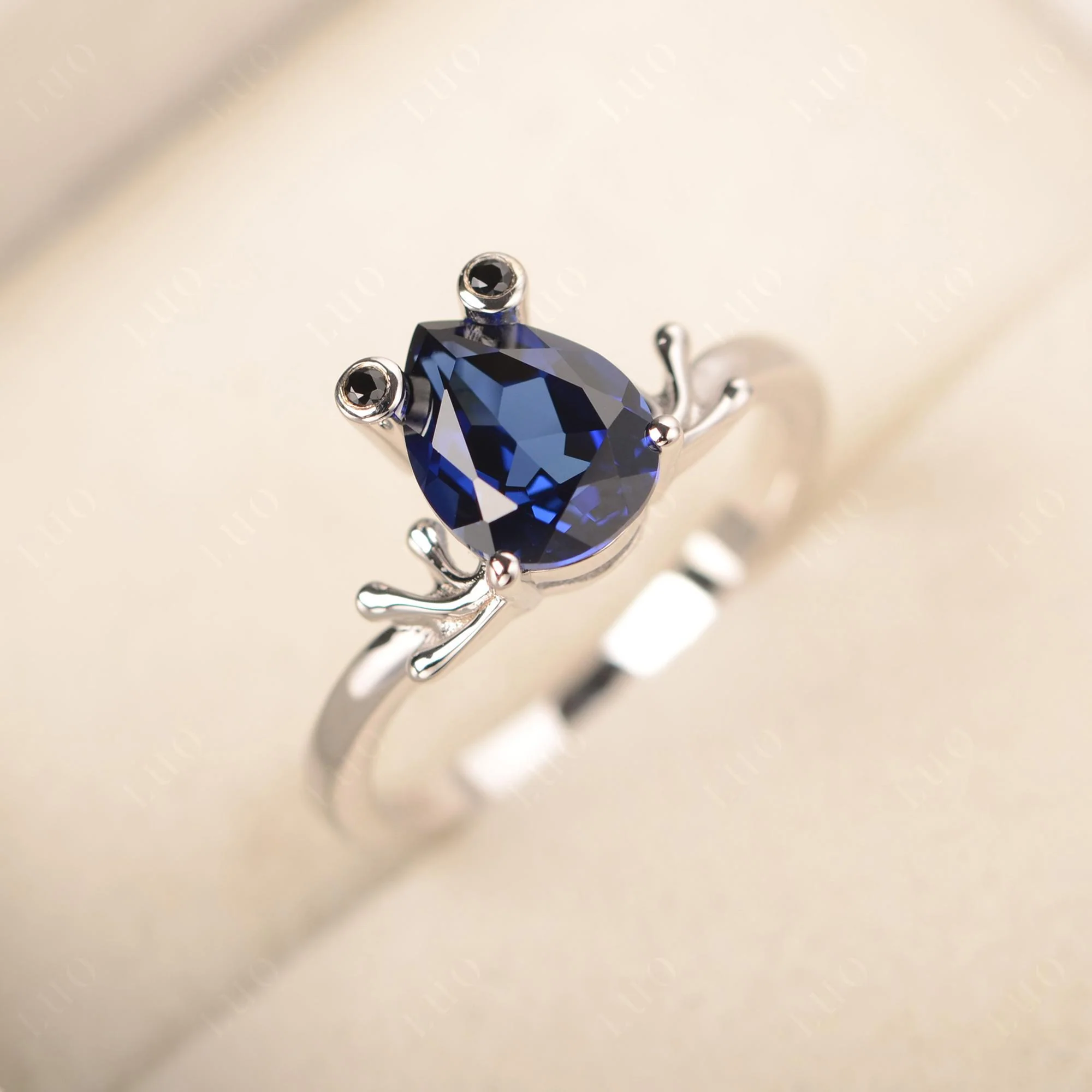 Sapphire Frog Engagement Ring - Image 31