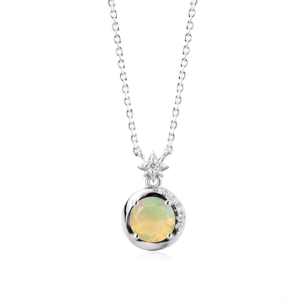 Galaxy Inspired Star Opal Pendant Necklace - Image 3
