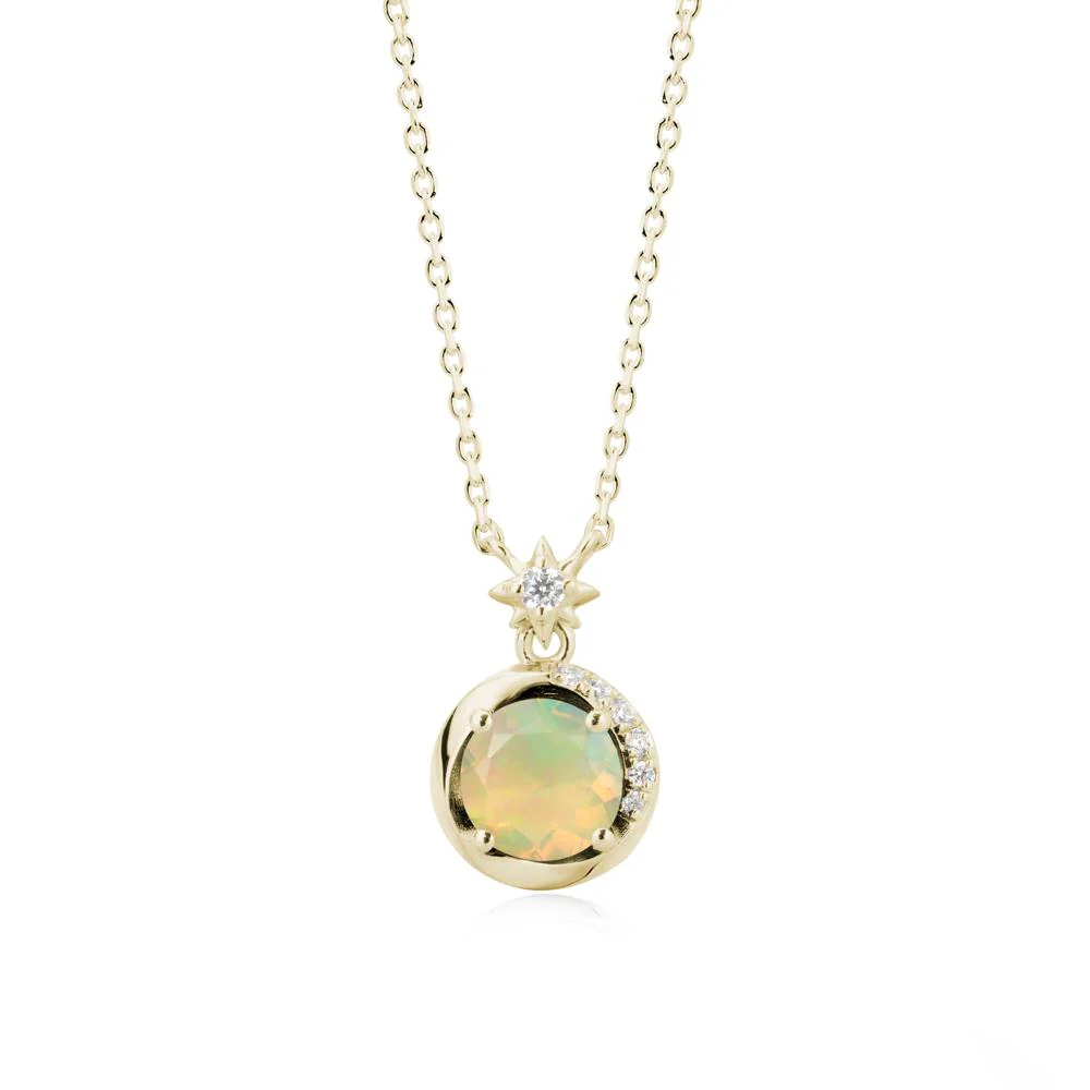 Galaxy Inspired Star Opal Pendant Necklace - Image 4