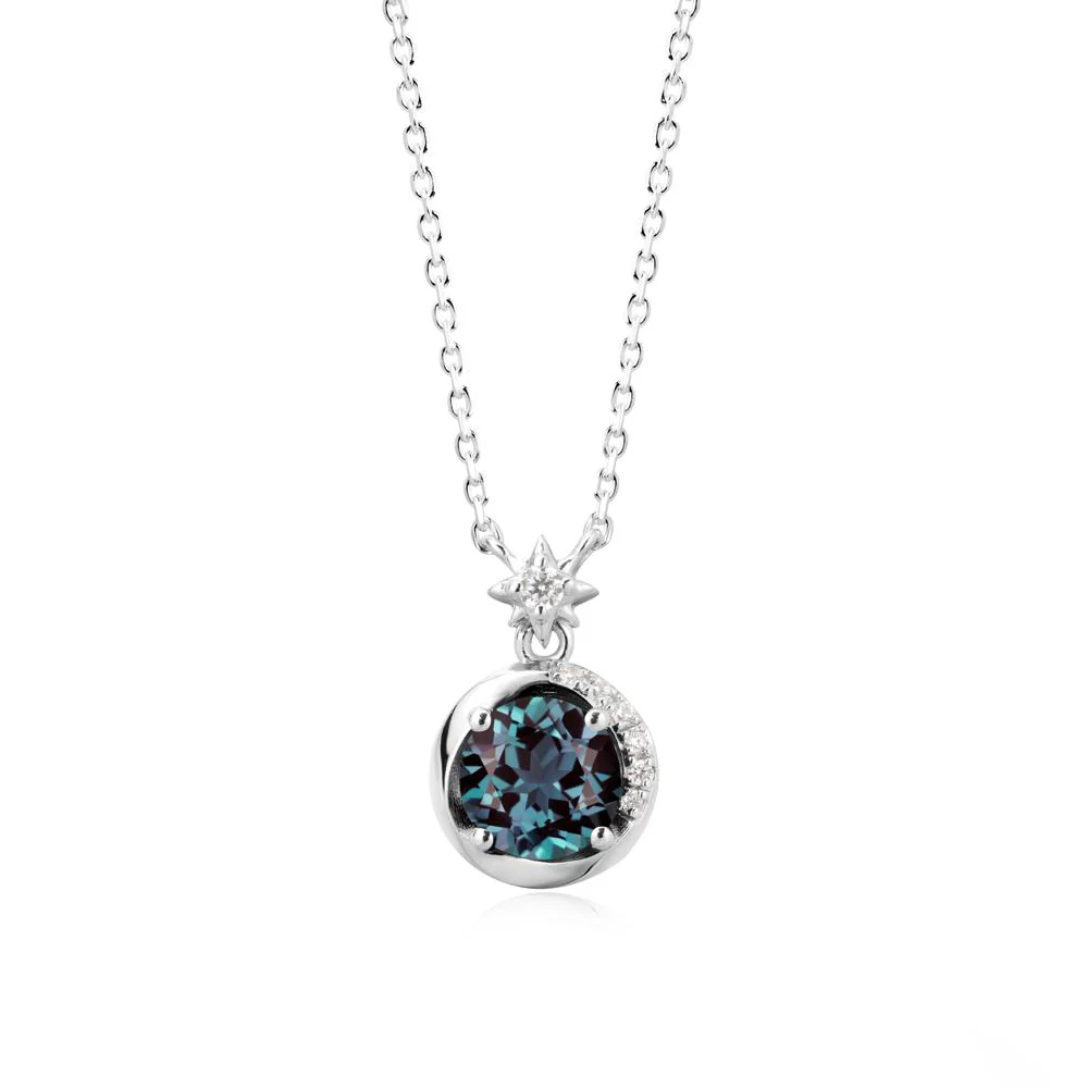 Galaxy Inspired Swirling Alexandrite Necklace - Image 5
