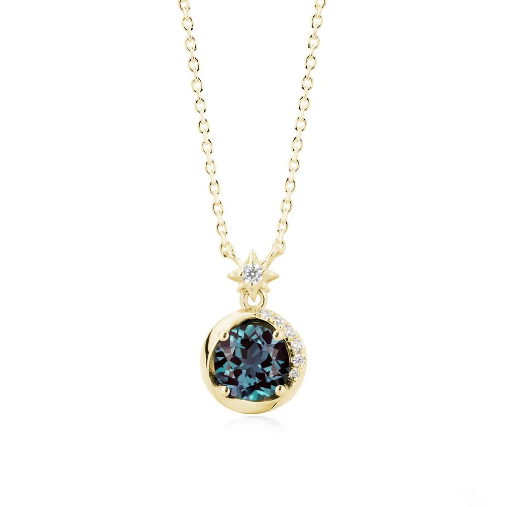 Galaxy Inspired Swirling Alexandrite Necklace - Image 6