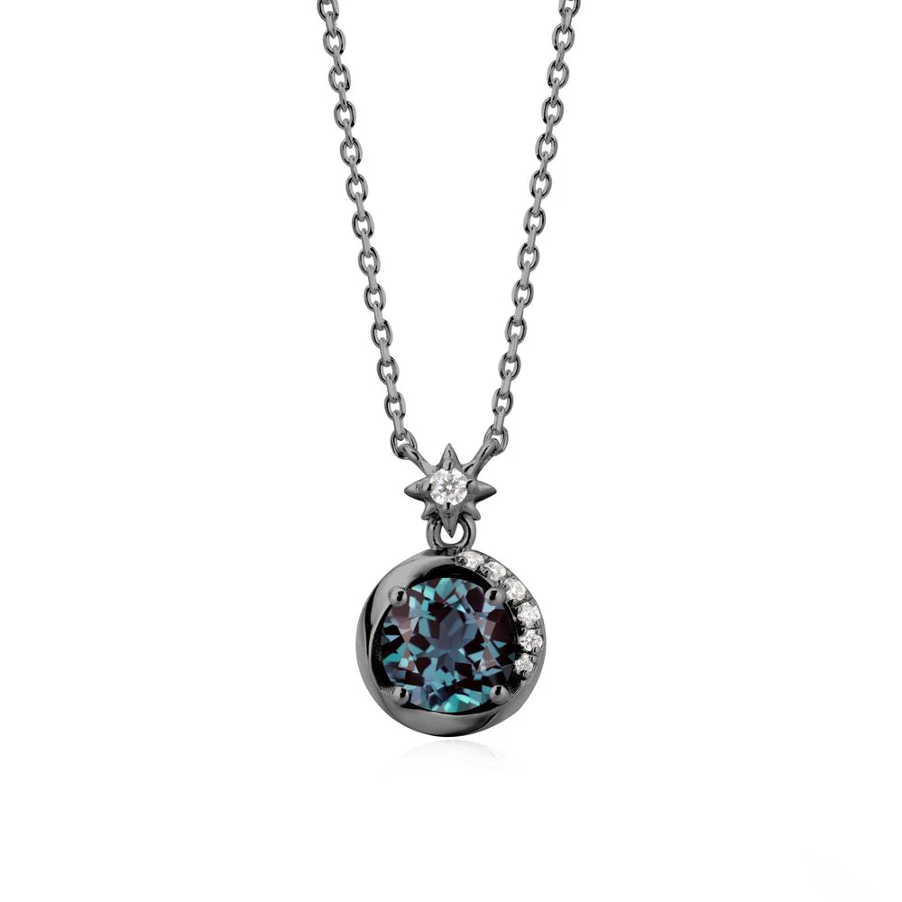 Galaxy Inspired Swirling Alexandrite Necklace - Image 7