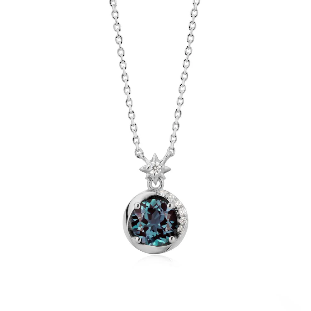 Galaxy Inspired Swirling Alexandrite Necklace - Image 8