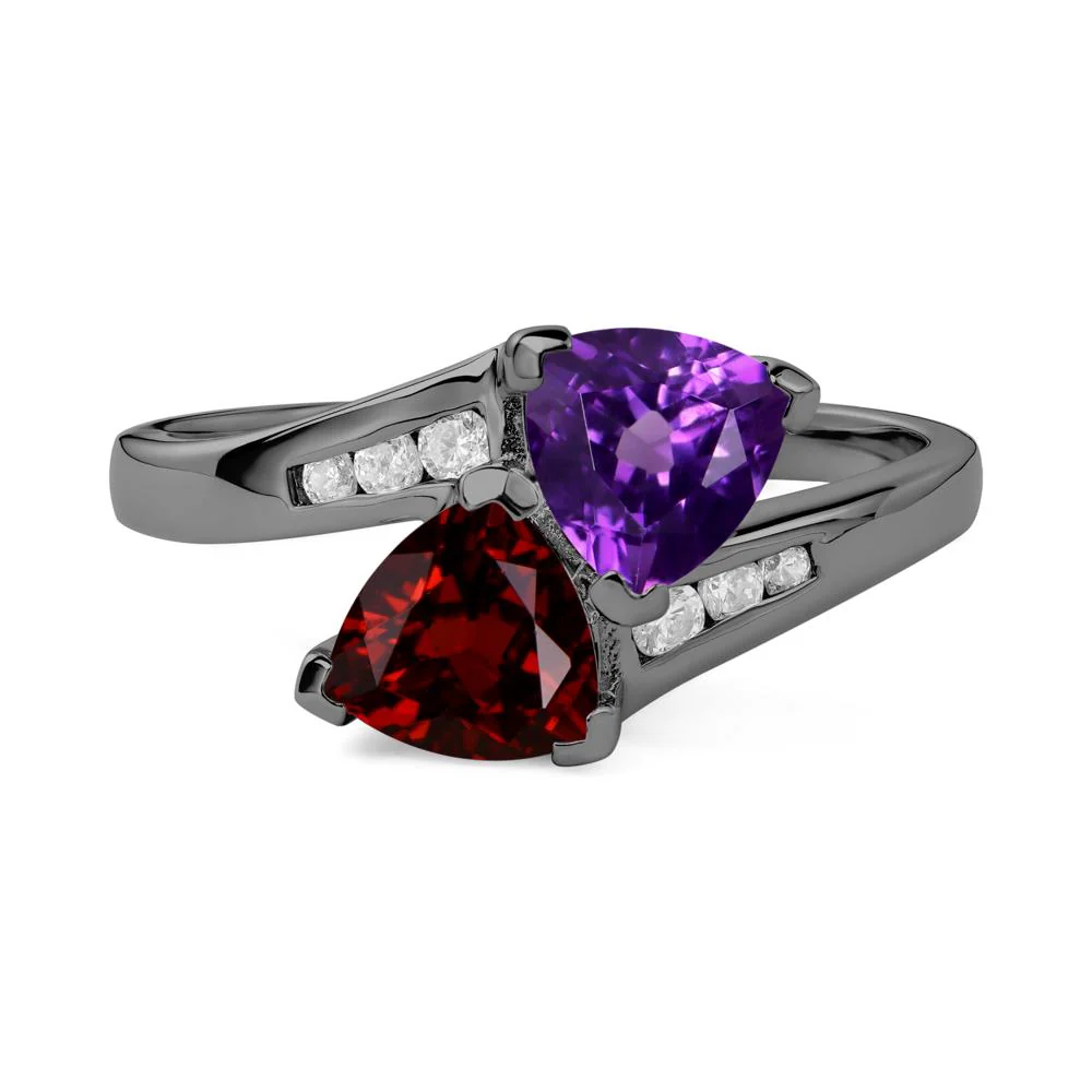 Garnet and Amethyst Ring - Image 3