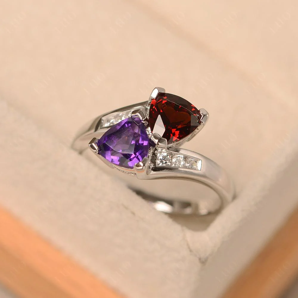 Garnet and Amethyst Ring - Image 30