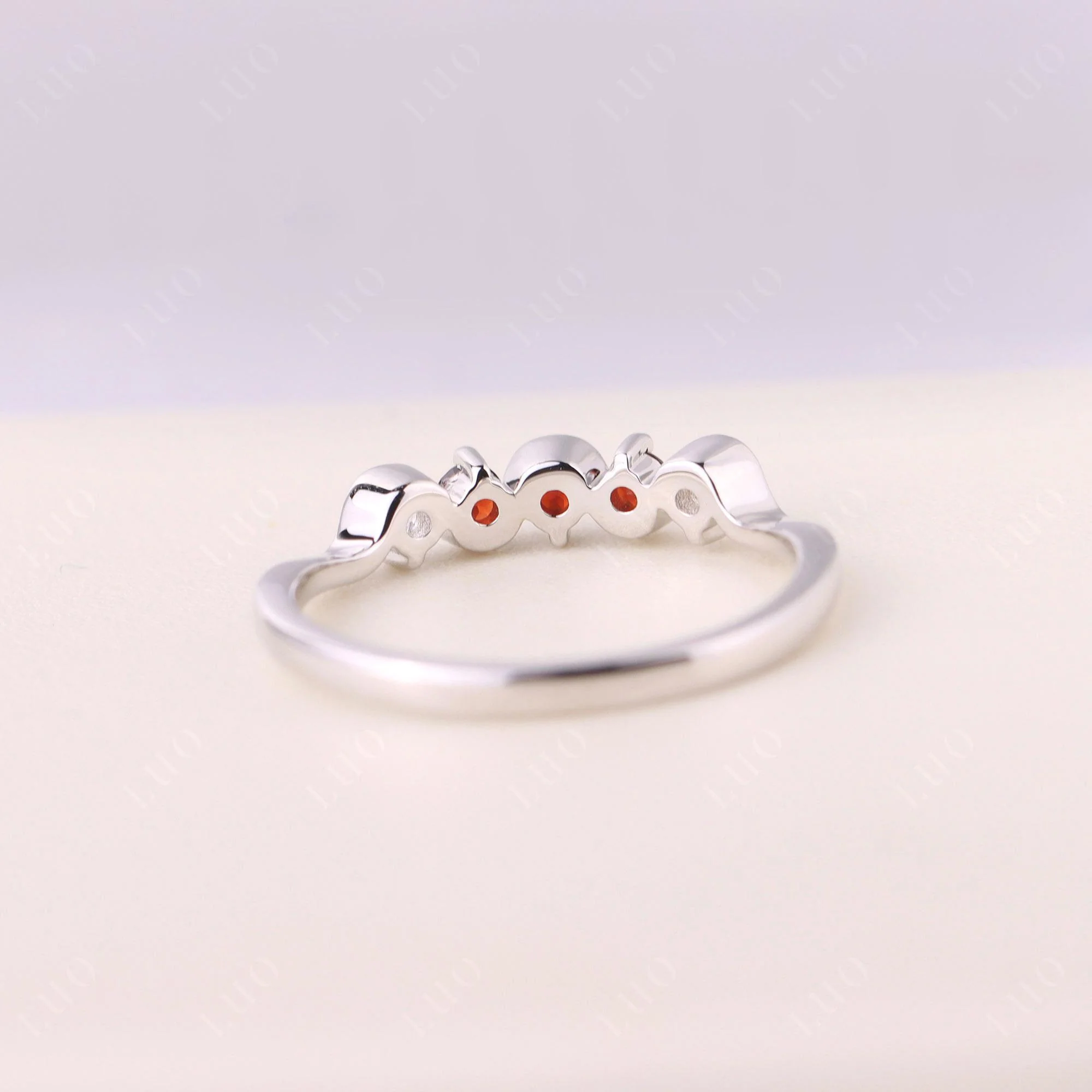 Garnet Band Ring - Image 12