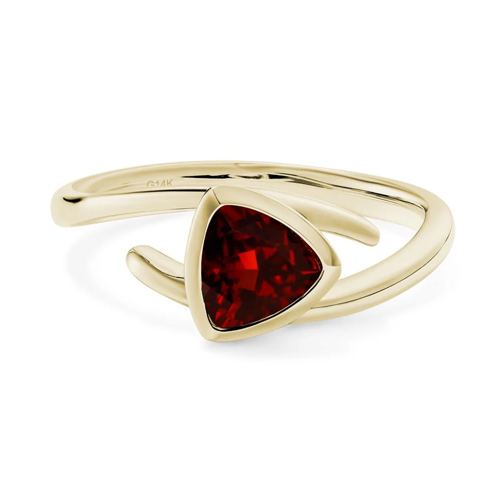 Bezel Set Garnet Ring - Image 5