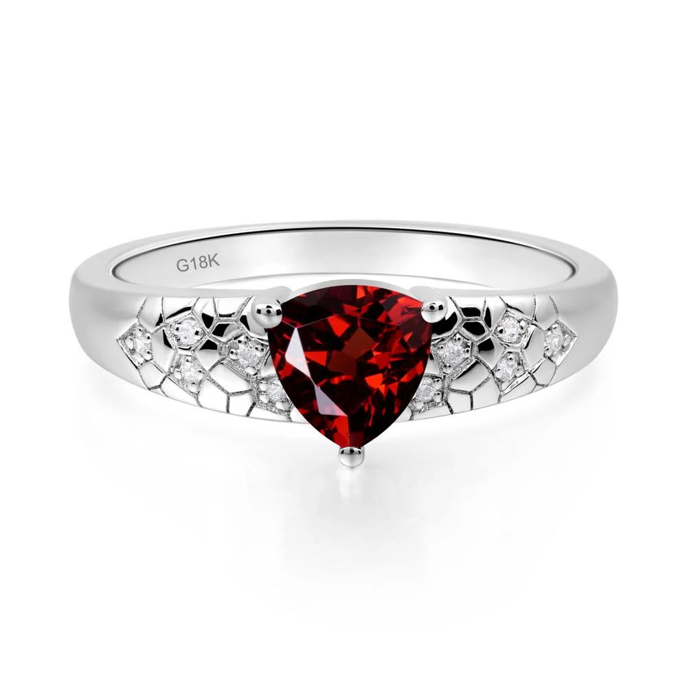 Garnet Cracked Ring - Image 5