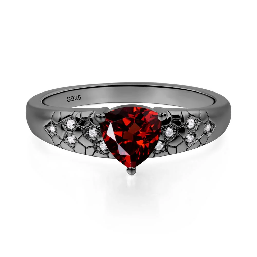 Garnet Cracked Ring - Image 6