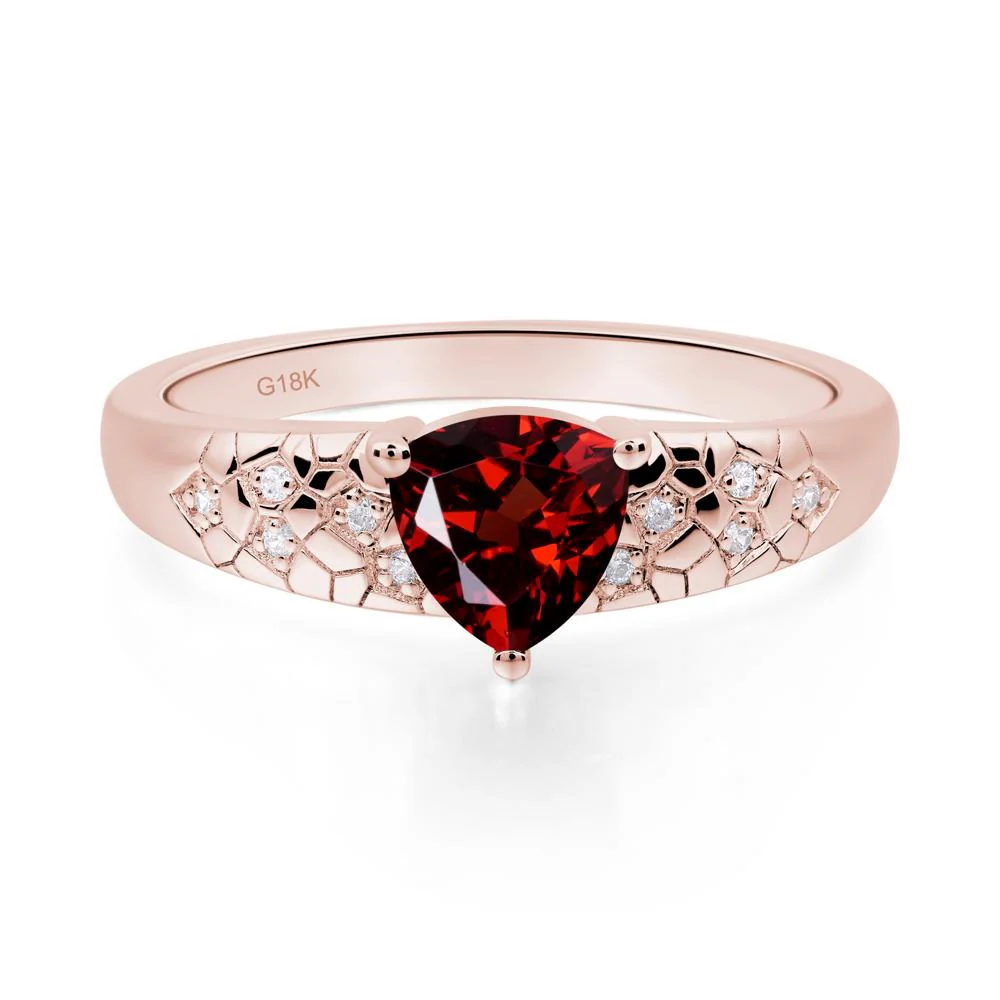 Garnet Cracked Ring - Image 7