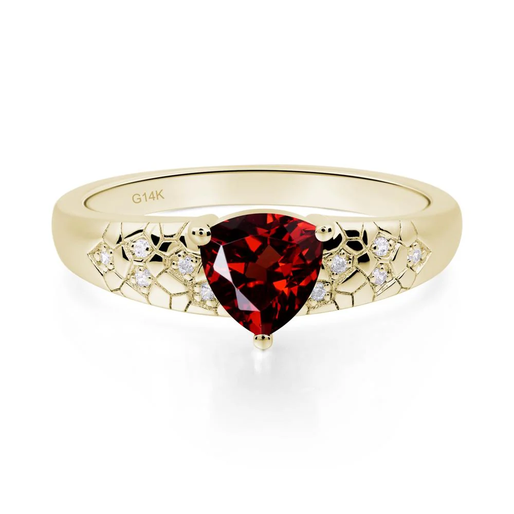 Garnet Cracked Ring - Image 8