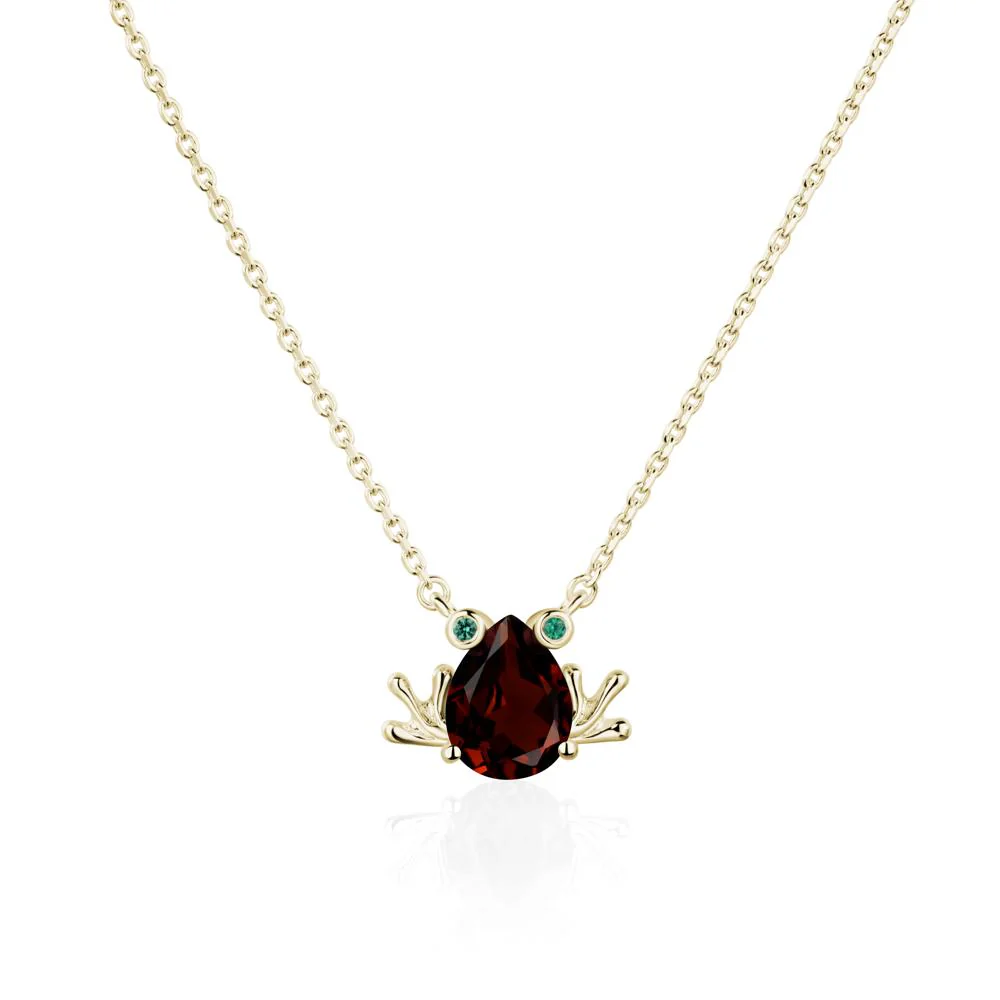 Garnet Frog Necklace - Image 4