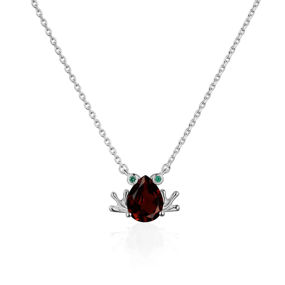 Garnet Frog Necklace - Image 6