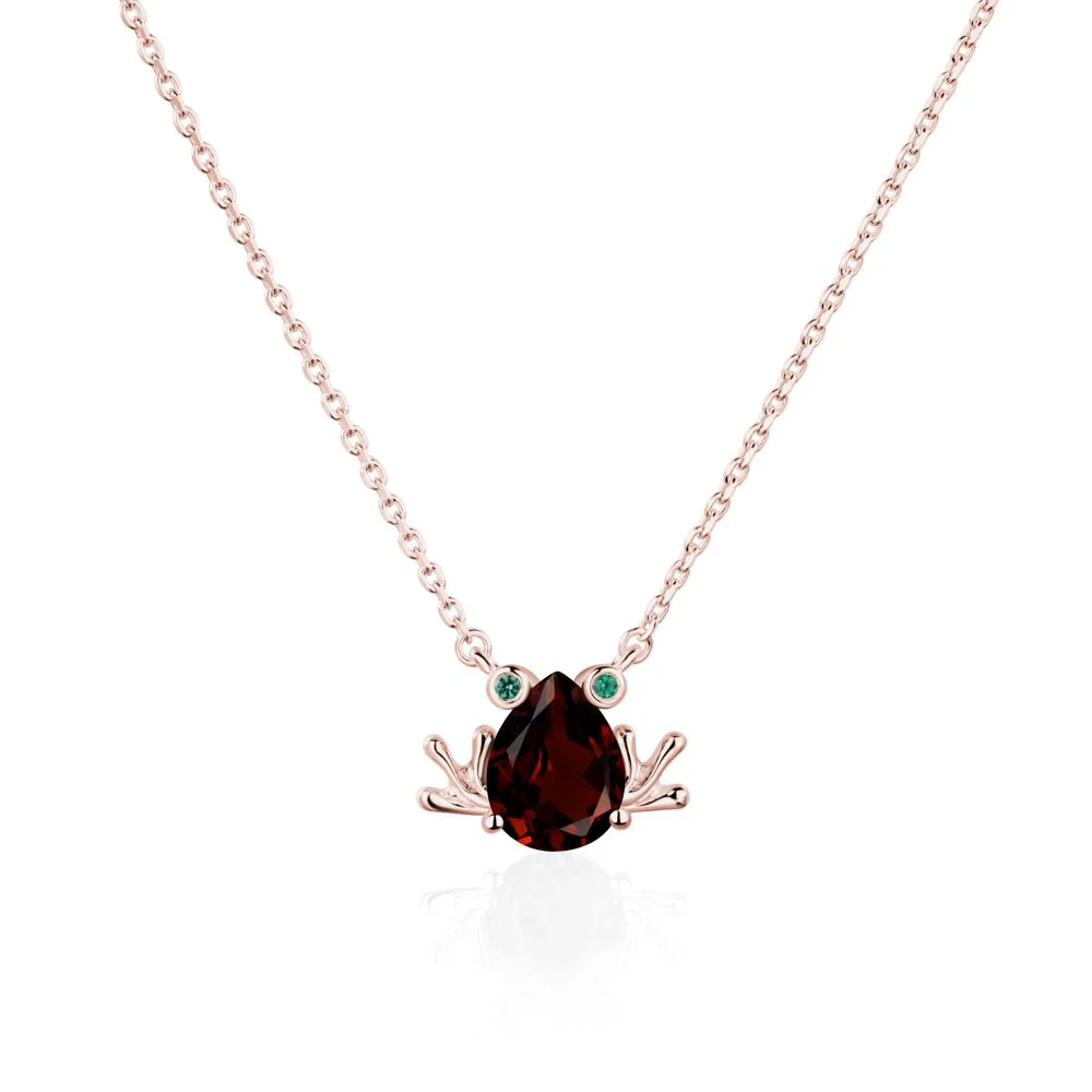 Garnet Frog Necklace - Image 9