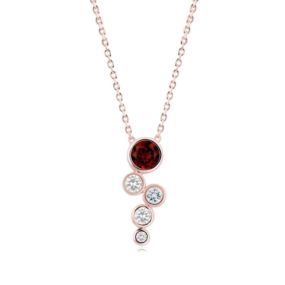 Garnet Graduated Drop Pendant - Image 8