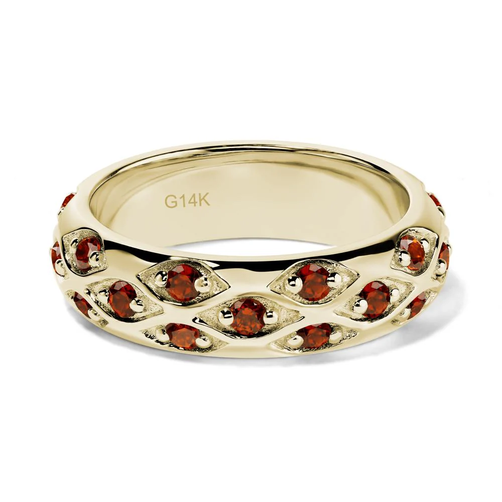 Garnet Wide Eternity Ring - Image 4