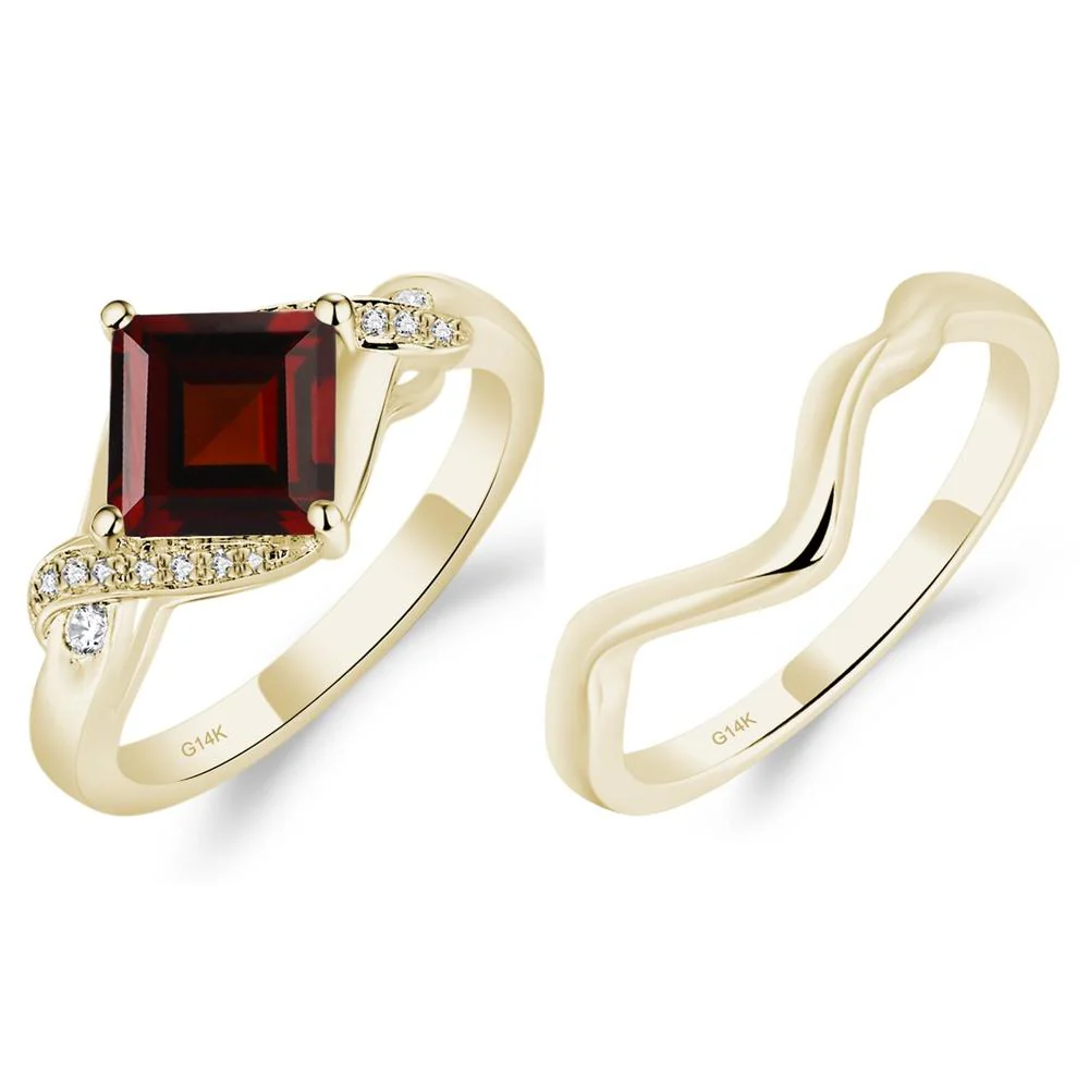Garnet Twisted Promise Ring - Image 17