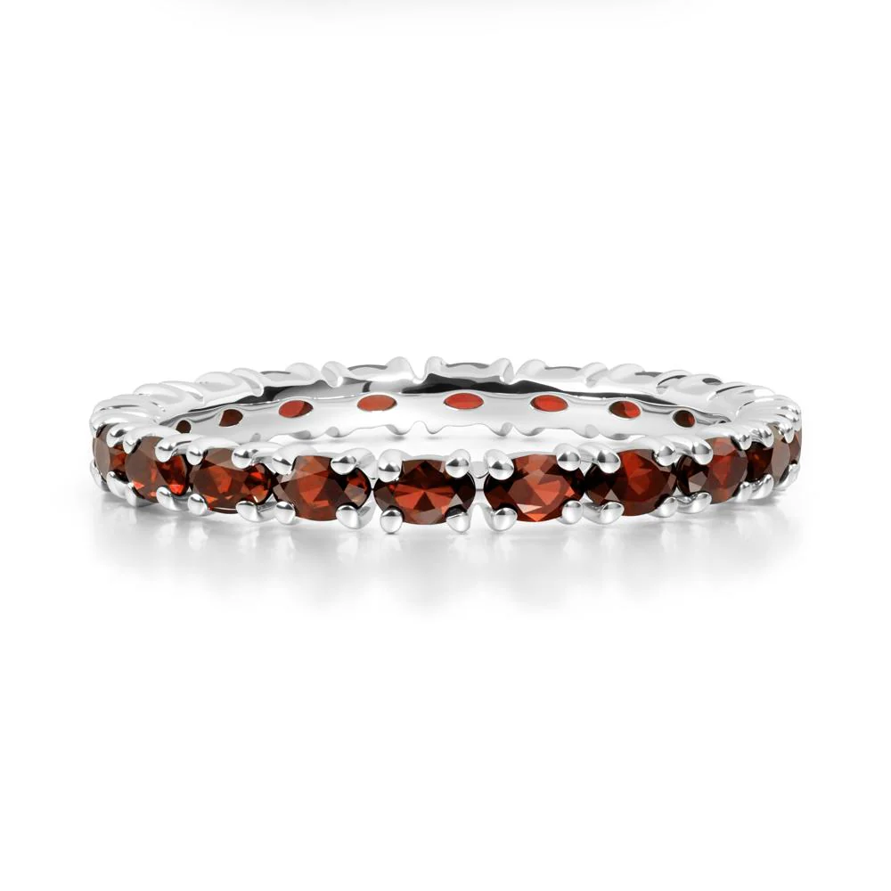Garnet Oval Eternity Ring - Image 3