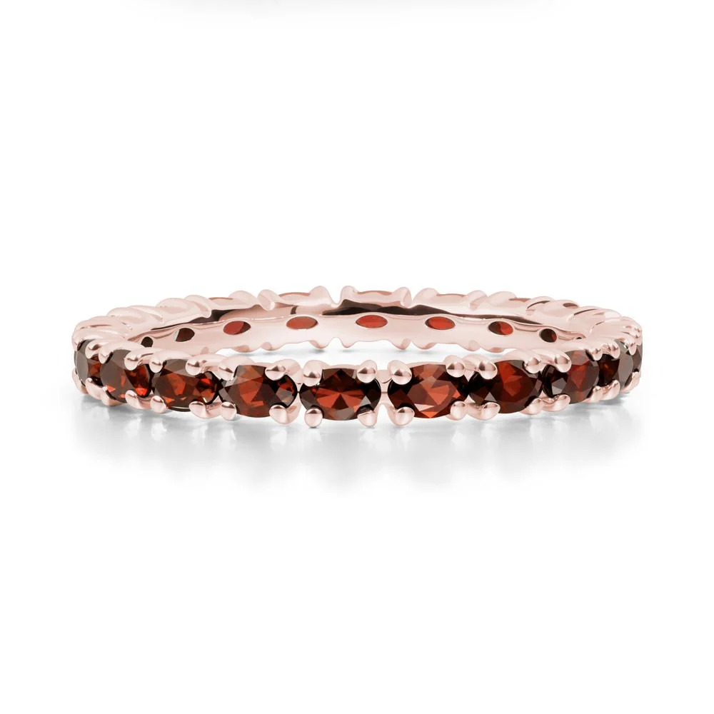 Garnet Oval Eternity Ring - Image 4
