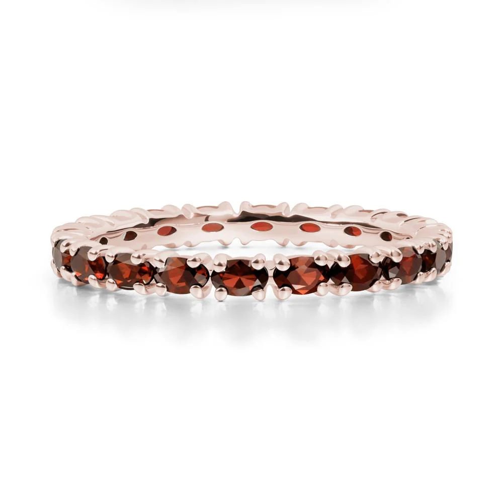 Garnet Oval Eternity Ring - Image 9