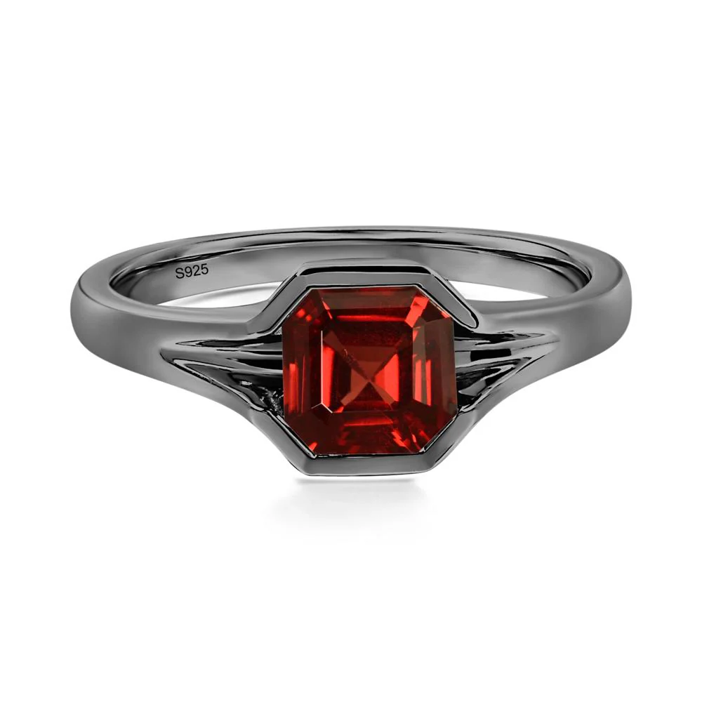 Asscher Cut Garnet Ring - Image 2