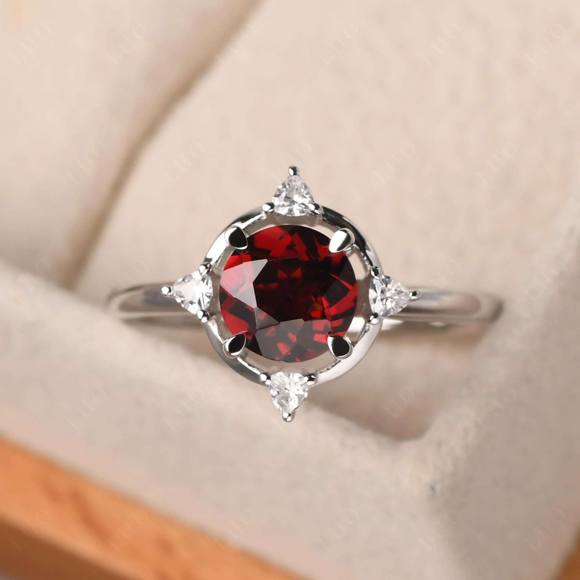 Garnet North Star Ring - Image 10