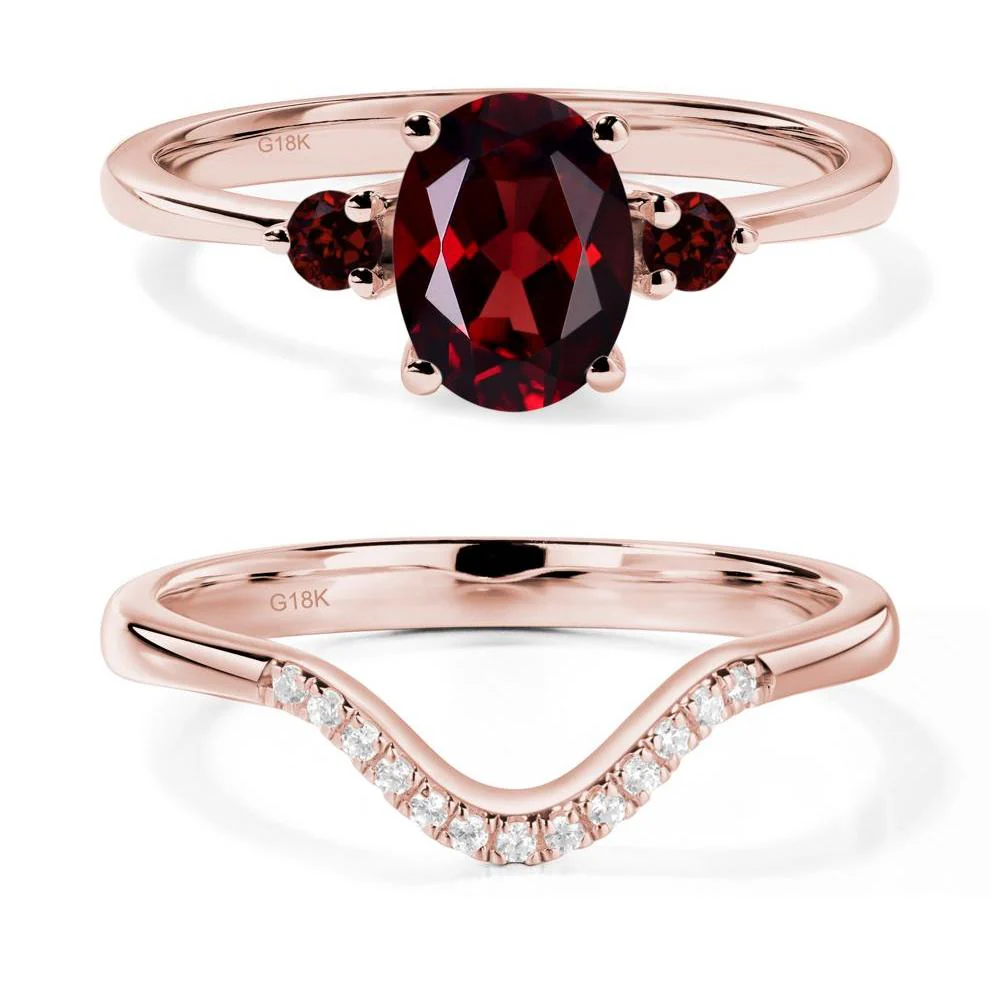 Trilogy Oval Garnet Ring - Image 17