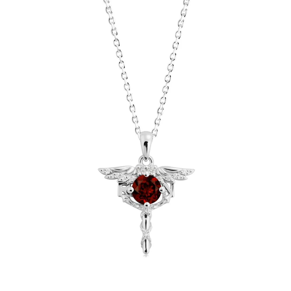 Garnet Rn Nurse Necklace