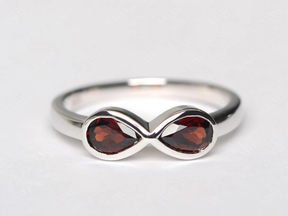 Garnet Infinity Ring - Image 10