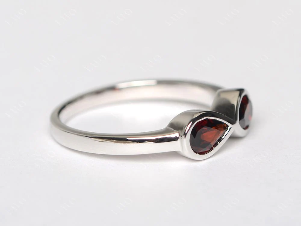 Garnet Infinity Ring - Image 11