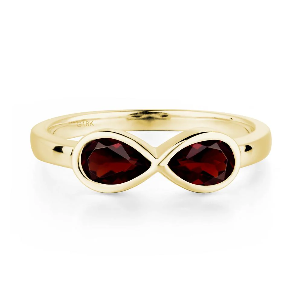 Garnet Infinity Ring - Image 8