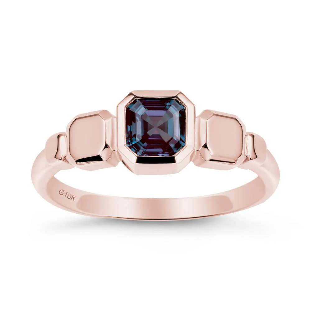 Geometric Ascher Alexandrite Ring - Image 4