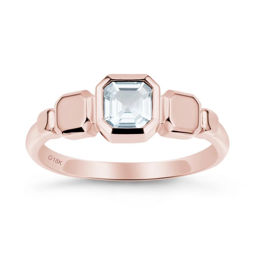 Geometric Ascher Aquamarine Ring - Image 4