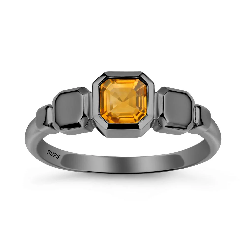 Geometric Ascher Citrine Ring - Image 8
