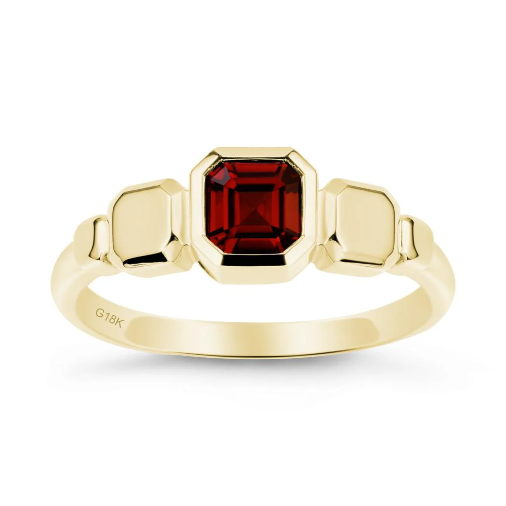 Geometric Ascher Garnet Ring - Image 6