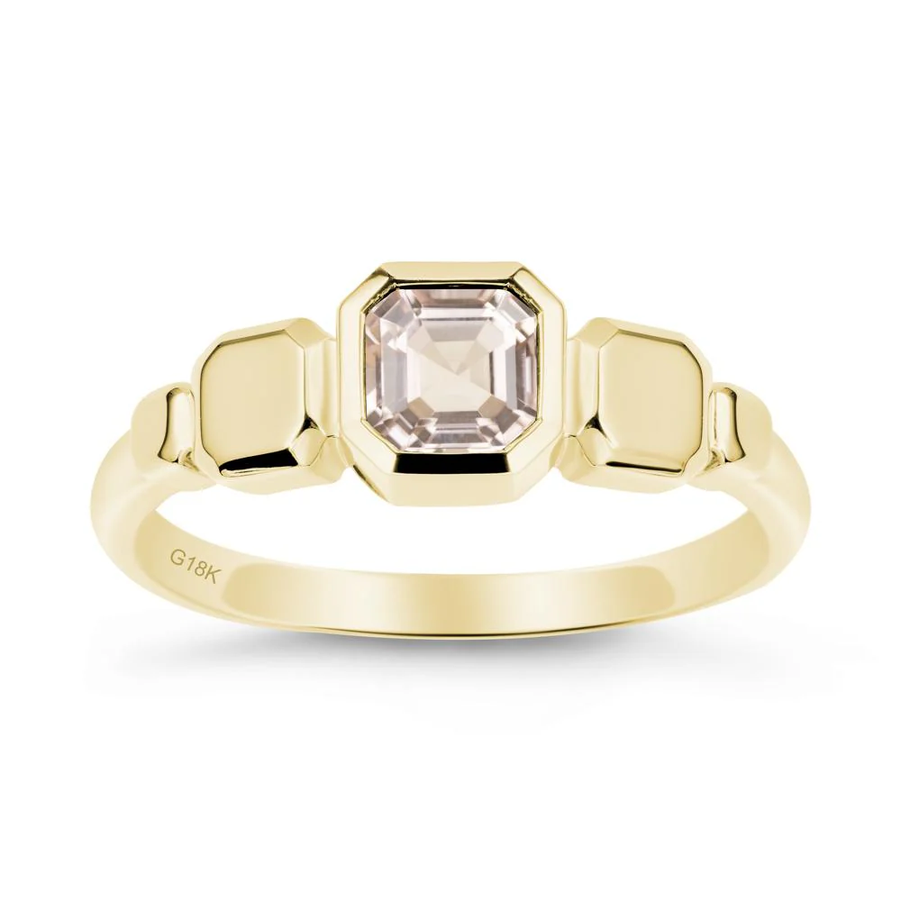 Geometric Ascher Morganite Ring - Image 6