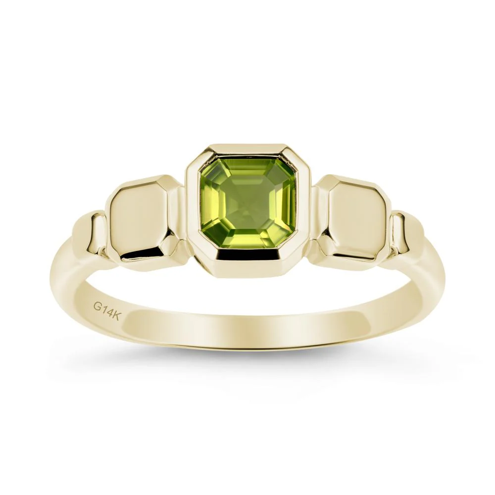 Geometric Ascher Peridot Ring - Image 4