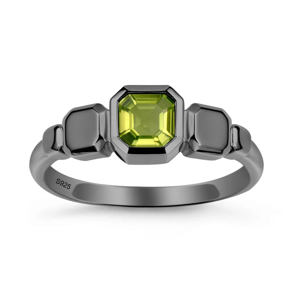 Geometric Ascher Peridot Ring - Image 8