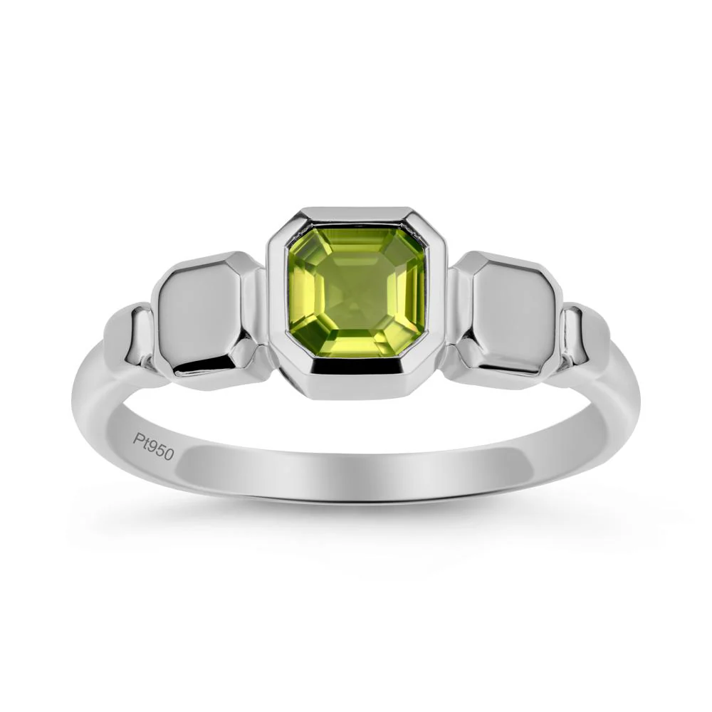 Geometric Ascher Peridot Ring - Image 9