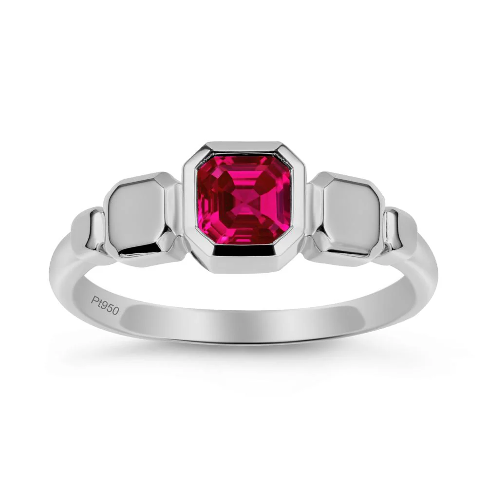 Geometric Ascher Ruby Ring - Image 9