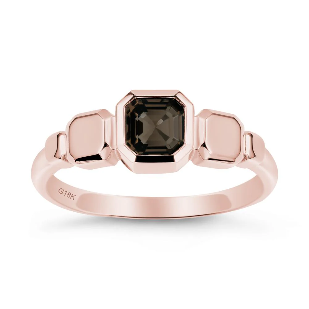 Geometric Ascher Smoky Quartz Ring - Image 5