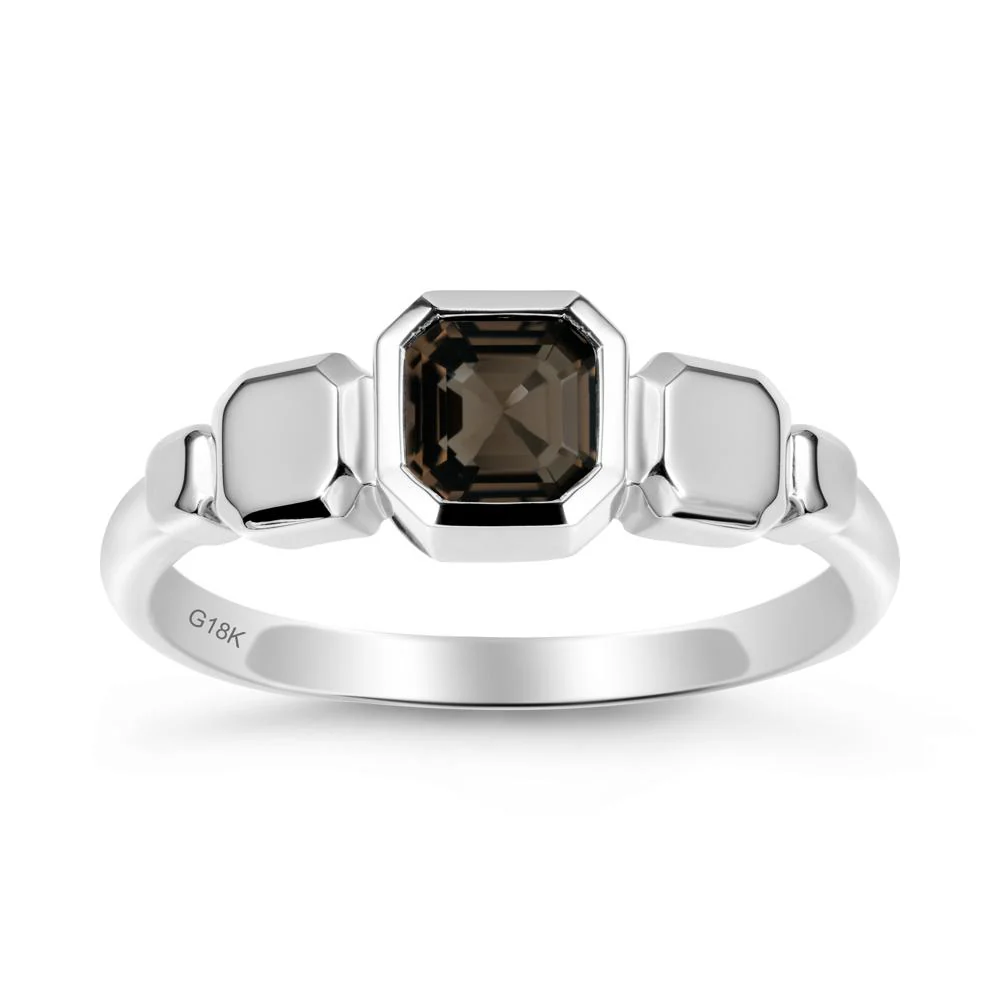 Geometric Ascher Smoky Quartz Ring - Image 6